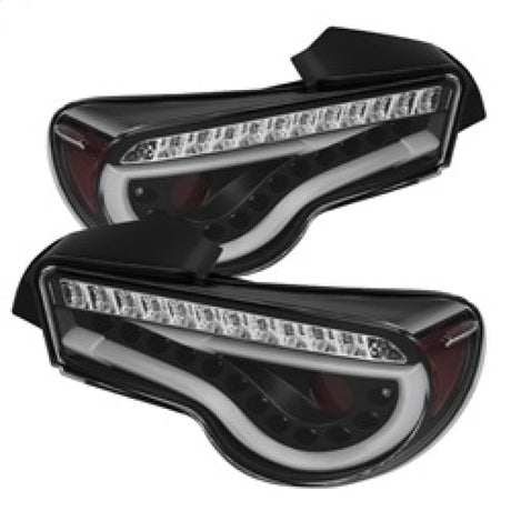 Spyder Scion FRS 12-14/Subaru BRZ 12-14 Light Bar LED Tail Lights Black ALT-YD-SFRS12-LBLED-BK SPYDER Tail Lights  AXOPROS