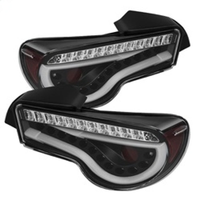 Spyder Scion FRS 12-14/Subaru BRZ 12-14 Light Bar LED Tail Lights Black ALT-YD-SFRS12-LBLED-BK SPYDER Tail Lights  AXOPROS