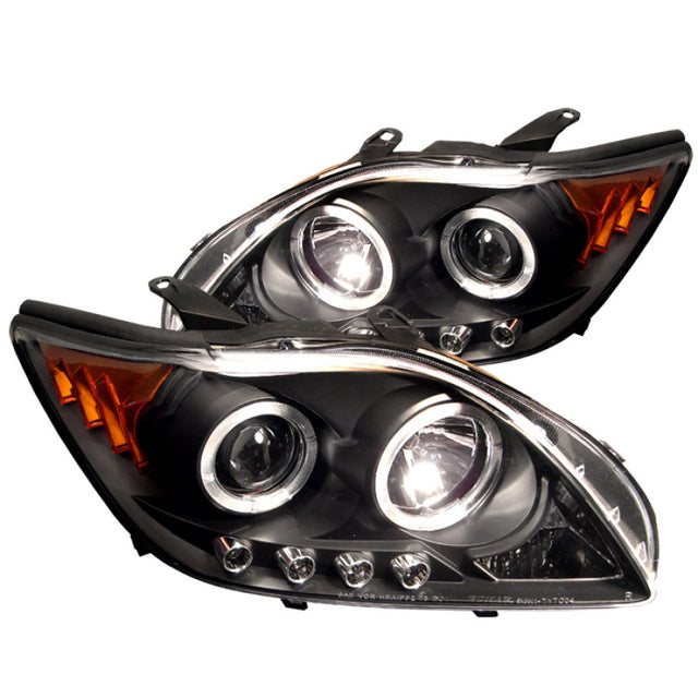 Spyder Scion TC 05-07 Projector Headlights LED Halo -Replaceable LEDs Blk PRO-YD-TTC04-HL-AM-BK SPYDER Headlights  AXOPROS