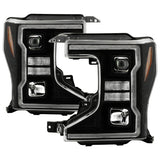 Spyder Signature 20-22 Ford F250/F350 (Halogen) Proj. Headlights - Black (PRO-YD-FS20HALSI-SEQ-BK) SPYDER Headlights  AXOPROS