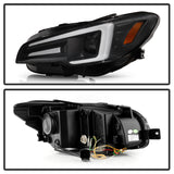 Spyder Subaru Impreza WRX 15-20 Halogen Model Projector Headlights - Black PRO-YD-SWRX15SI-SBSEQ-BK SPYDER Headlights  AXOPROS