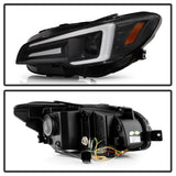 Spyder Subaru Impreza WRX 15-20 Halogen Model Projector Headlights - Black PRO-YD-SWRX15SI-SBSEQ-BK SPYDER Headlights  AXOPROS