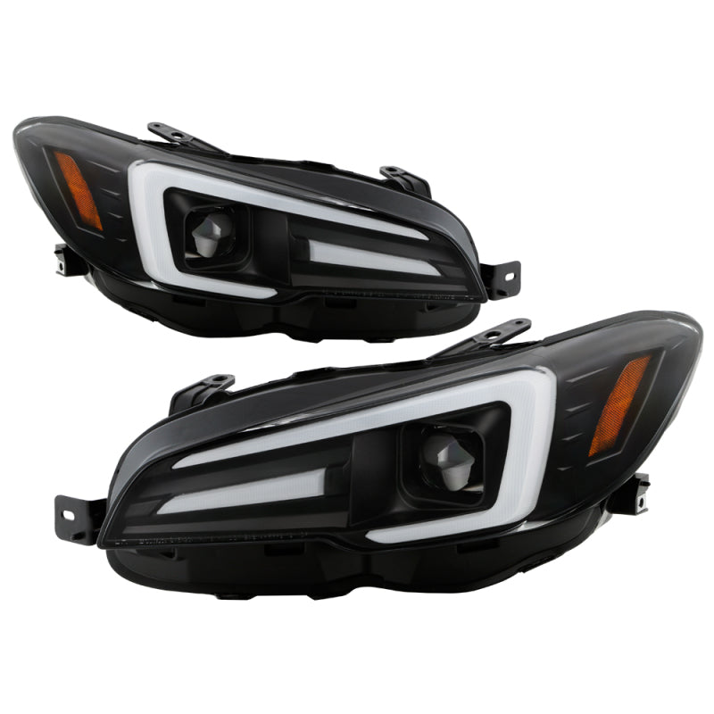 Spyder Subaru Impreza WRX 15-20 Halogen Model Projector Headlights - Black PRO-YD-SWRX15SI-SBSEQ-BK SPYDER Headlights  AXOPROS