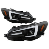 Spyder Subaru Impreza WRX 15-20 Halogen Model Projector Headlights - Black PRO-YD-SWRX15SI-SBSEQ-BK SPYDER Headlights  AXOPROS