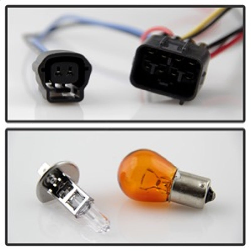 Spyder Subaru WRX 06-07 Projector Headlights - HID Model Only - Black PRO-YD-SWRX06-HID-LBDRL-BK SPYDER Headlights  AXOPROS