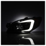 Spyder Subaru WRX 06-07 Projector Headlights - HID Model Only - Black PRO-YD-SWRX06-HID-LBDRL-BK SPYDER Headlights  AXOPROS