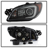 Spyder Subaru WRX 06-07 Projector Headlights - HID Model Only - Black PRO-YD-SWRX06-HID-LBDRL-BK SPYDER Headlights  AXOPROS