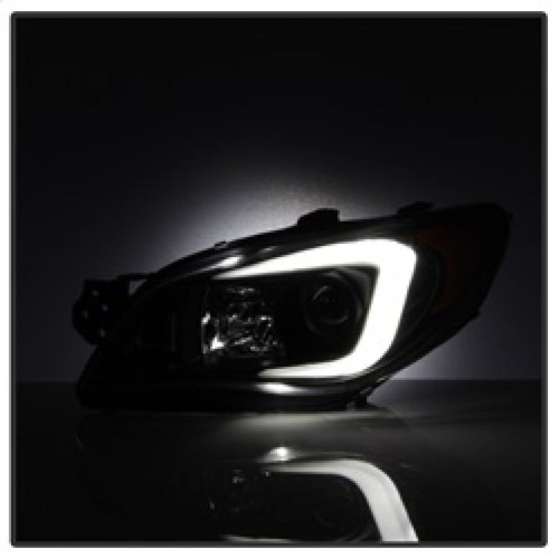 Spyder Subaru WRX 06-07 Projector Headlights - HID Model Only - Black PRO-YD-SWRX06-HID-LBDRL-BK SPYDER Headlights  AXOPROS