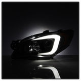 Spyder Subaru WRX 06-07 Projector Headlights - HID Model Only - Black PRO-YD-SWRX06-HID-LBDRL-BK SPYDER Headlights  AXOPROS