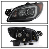 Spyder Subaru WRX 06-07 Projector Headlights - HID Model Only - Black PRO-YD-SWRX06-HID-LBDRL-BK SPYDER Headlights  AXOPROS
