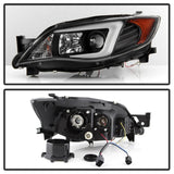 Spyder Subaru WRX 08-09 Projector Headlights - HID Model Only - Black PRO-YD-SWRX08-HID-LBDRL-BK SPYDER Headlights  AXOPROS