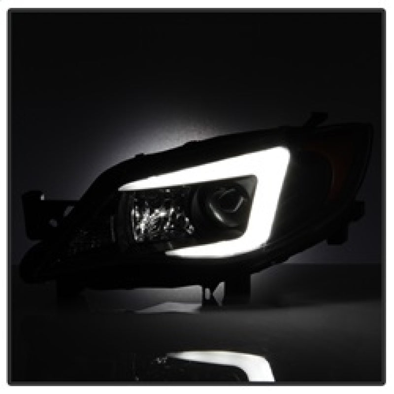 Spyder Subaru WRX 08-09 Projector Headlights - HID Model Only - Black PRO-YD-SWRX08-HID-LBDRL-BK SPYDER Headlights  AXOPROS