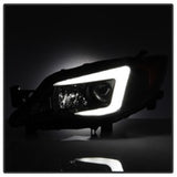 Spyder Subaru WRX 08-09 Projector Headlights - HID Model Only - Black PRO-YD-SWRX08-HID-LBDRL-BK SPYDER Headlights  AXOPROS
