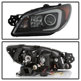 Spyder Subaru WRX 2006-2007 Projector Headlights - Halogen Only - Black PRO-YD-SWRX06-LBDRL-BK SPYDER Headlights  AXOPROS