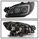 Spyder Subaru WRX 2006-2007 Projector Headlights - Halogen Only - Black PRO-YD-SWRX06-LBDRL-BK SPYDER Headlights  AXOPROS