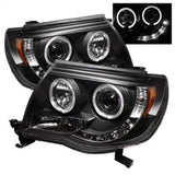 Spyder Toyota Tacoma 05-11 Projector Headlights LED Halo LED Black High H1 Low H1 PRO-YD-TT05-HL-BK SPYDER Headlights  AXOPROS
