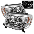 Spyder Toyota Tacoma 05-11 Projector Headlights LED Halo LED Chrome High H1 Low H1 PRO-YD-TT05-HL-C SPYDER Headlights  AXOPROS