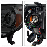 Spyder Toyota Tacoma 12-16 Projector Headlights Light Bar DRL Smoke PRO-YD-TT12-LBDRL-SM SPYDER Headlights  AXOPROS