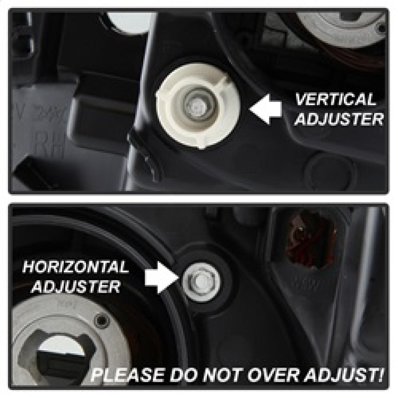 Spyder Toyota Tundra 2014-2016 Projector Headlights Light Bar DRL Black Smoke PRO-YD-TTU14-DRL-BSM SPYDER Headlights  AXOPROS