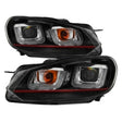 Spyder Volkswagen Golf / GTI 10-13 Version 3 Projector Headlights - Black PRO-YD-VG10V3R-DRL-BK SPYDER Headlights  AXOPROS