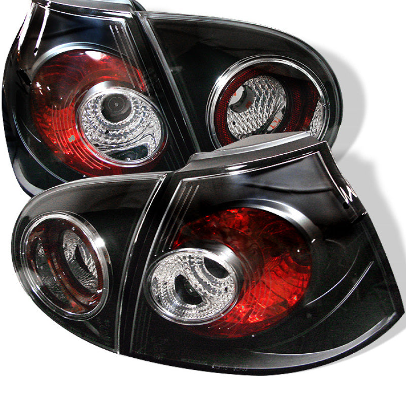 Spyder Volkswagen Golf V 06-09 Euro Style Tail Lights Black ALT-YD-VG03-BK SPYDER Tail Lights  AXOPROS