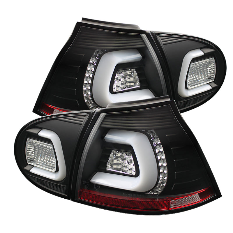 Spyder Volkswagen Golf V 06-09 LED TURN SIGNAL LED Tail Lights Black ALT-YD-VG03-LED-BK SPYDER Tail Lights  AXOPROS