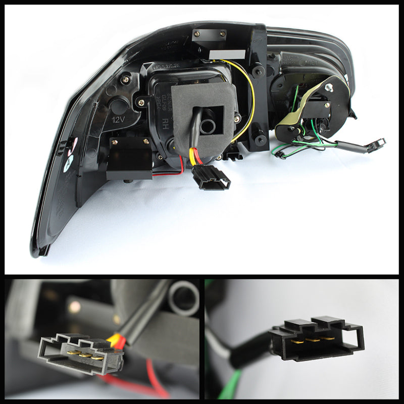 Spyder Volkswagen Golf/GTI 10-13 G2 Type With Light Bar LED Tail Lights Black ALT-YD-VG10-LED-G2-BK SPYDER Tail Lights  AXOPROS