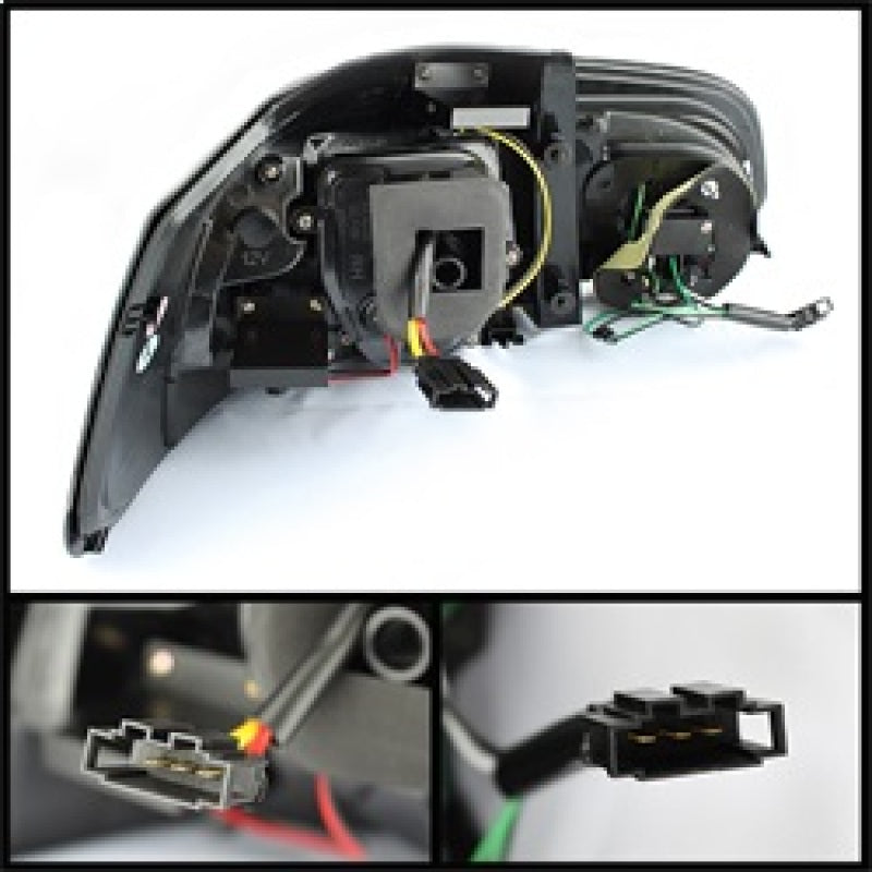 Spyder Volkswagen Golf/GTI 10-13 G2 Type With Light Bar LED Tail Lights Black ALT-YD-VG10-LED-G2-BK SPYDER Tail Lights  AXOPROS