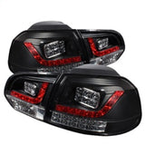 Spyder Volkswagen Golf/GTI 10-13 LED Tail Lights Black ALT-YD-VG10-LED-BK SPYDER Tail Lights  AXOPROS