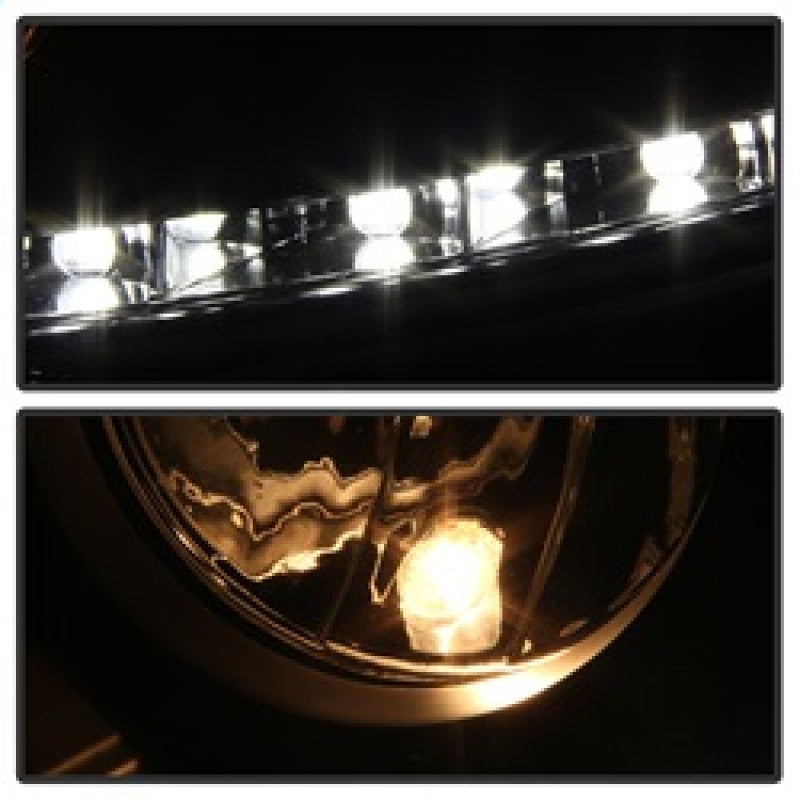 Spyder Volkswagen GTI 06-09/Jetta 06-09 Xenon/HID Model Only - DRL Black PRO-YD-VG06-HID-DRL-BK SPYDER Headlights  AXOPROS