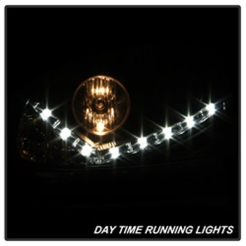 Spyder Volkswagen GTI 06-09/Jetta 06-09 Xenon/HID Model Only - DRL Black PRO-YD-VG06-HID-DRL-BK SPYDER Headlights  AXOPROS