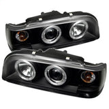 Spyder Volvo 850 93-97 Projector Headlights LED Halo Black High H1 Low H1 PRO-YD-VO85092-HL-BK SPYDER Headlights  AXOPROS