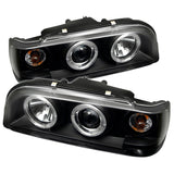 Spyder Volvo 850 93-97 Projector Headlights LED Halo Black High H1 Low H1 PRO-YD-VO85092-HL-BK SPYDER Headlights  AXOPROS