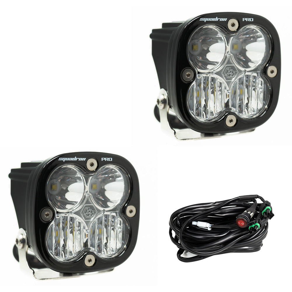 Squadron Pro Black LED Auxiliary Light Pod Pair Baja Designs Auxiliary Light  AXOPROS