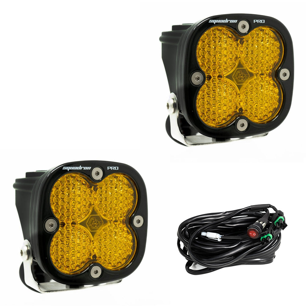 Squadron Pro Black LED Auxiliary Light Pod Pair Baja Designs Auxiliary Light  AXOPROS