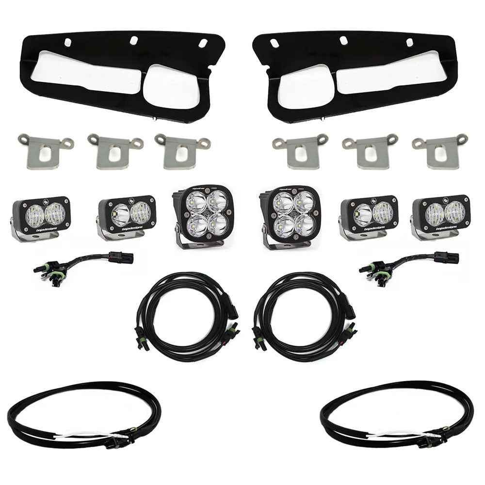 Squadron Pro/Dual S2 Sport Steel Bumper Fog Pocket Light Kit Baja Designs Fog Light Kit  AXOPROS