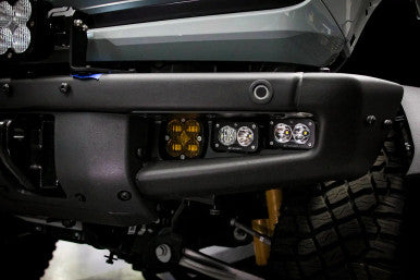 Squadron SAE/Dual S2 Sport Steel Bumper Fog Pocket Light Kit Baja Designs Fog Light Kit  AXOPROS