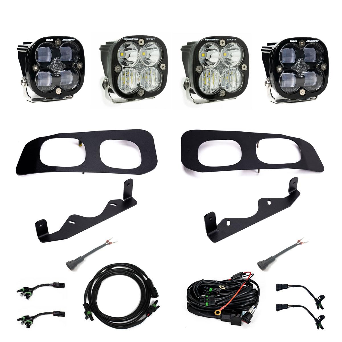 Squadron SAE/Squadron Sport Dual Fog Pocket Light Kit Baja Designs Fog Light Kit  AXOPROS