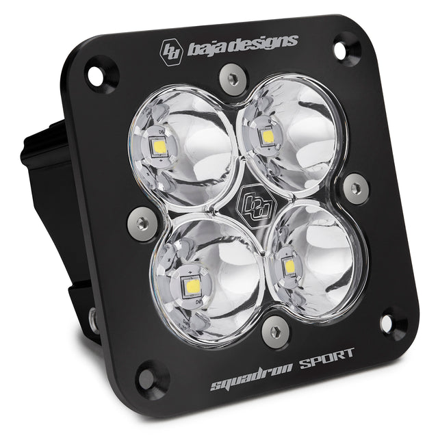 Squadron Sport Black Flush Mount LED Auxiliary Light Pod Baja Designs Auxiliary Light  AXOPROS