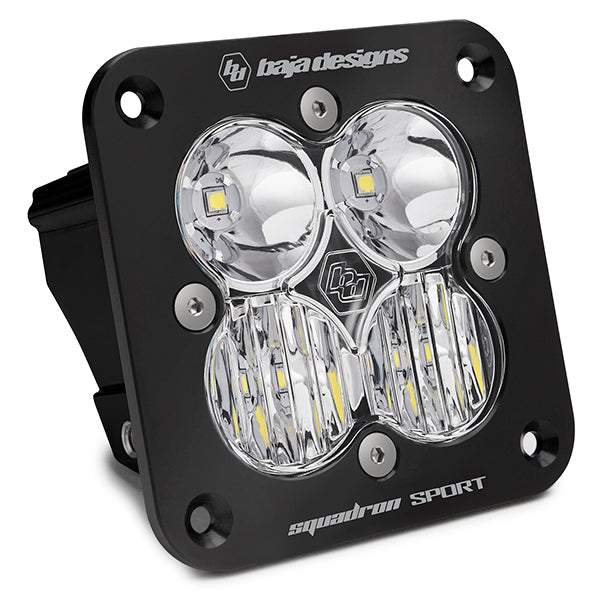 Squadron Sport Black Flush Mount LED Auxiliary Light Pod Baja Designs Auxiliary Light  AXOPROS