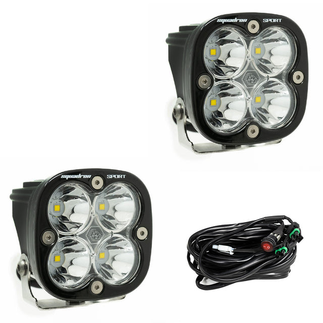 Squadron Sport Black LED Auxiliary Light Pod Pair Baja Designs Auxiliary Light  AXOPROS