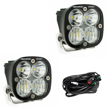 Squadron Sport Black LED Auxiliary Light Pod Pair Baja Designs Auxiliary Light  AXOPROS