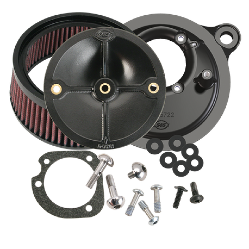 S&S Cycle 01-15 Fuel-Injector Softail Models Stealth Air Cleaner Kit w/o Cover S&S Cycle Air Intake Components  AXOPROS