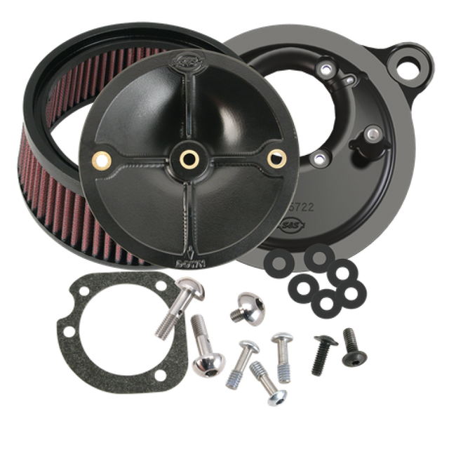 S&S Cycle 01-15 Fuel-Injector Softail Models Stealth Air Cleaner Kit w/o Cover S&S Cycle Air Intake Components  AXOPROS