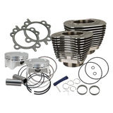 S&S Cycle 07-17 BT 107in Bolt-In Big Bore Kit - Wrinkle Black S&S Cycle Piston Sets - Powersports  AXOPROS