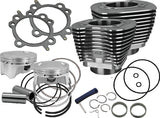 S&S Cycle 07-17 BT 107in Bolt-In Big Bore Kit - Wrinkle Black S&S Cycle Piston Sets - Powersports  AXOPROS