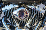 S&S Cycle 08-16 Touring/16-17 Softail Models Stealth Air Stinger Kit w/ Chrome Teardrop S&S Cycle Air Intake Components  AXOPROS