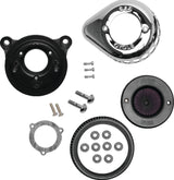 S&S Cycle 08-16 Touring/16-17 Softail Models Stealth Air Stinger Kit w/ Chrome Teardrop S&S Cycle Air Intake Components  AXOPROS
