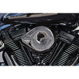S&S Cycle 17-23 M8 Models Lava Chrome Stealth Teardrop Air Cleaner Kit S&S Cycle Air Intake Components  AXOPROS