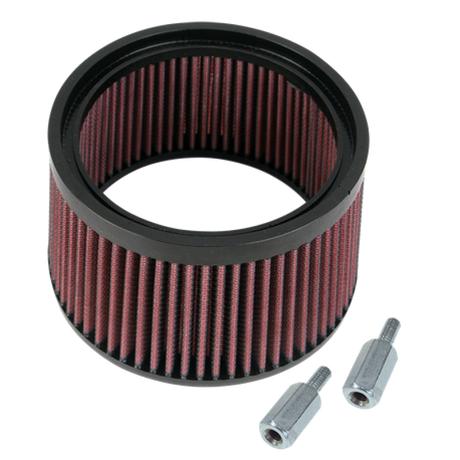 S&S Cycle 1in Taller Pleated Stealth Air Filter Kit S&S Cycle Air Filters - Direct Fit  AXOPROS